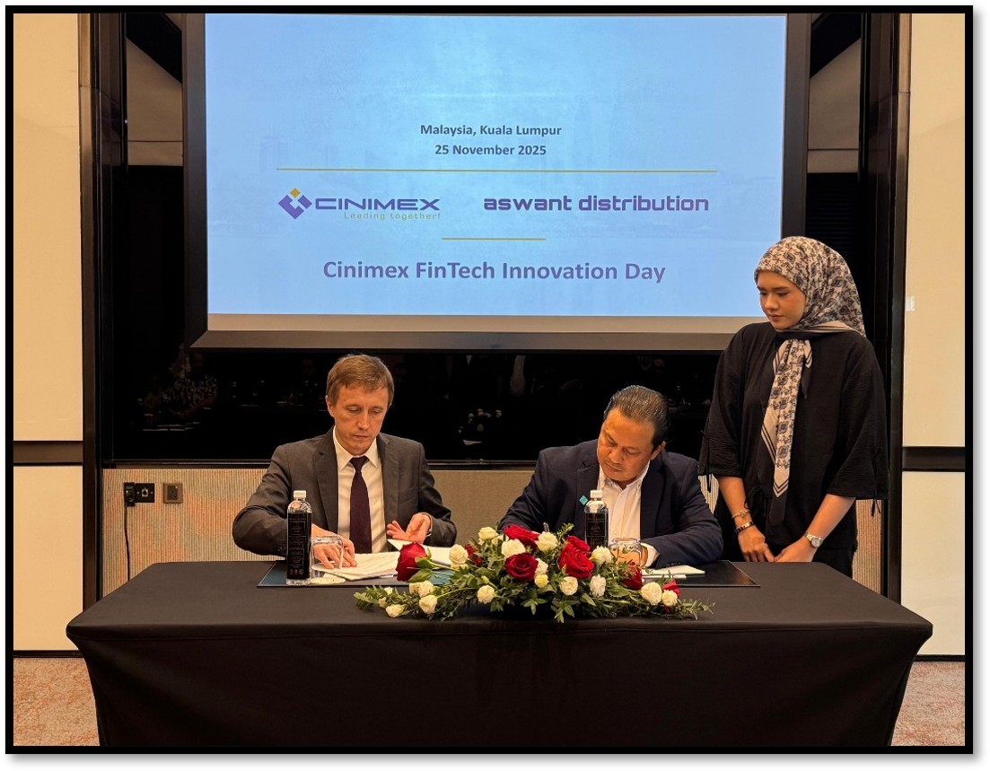 Cinimex Group and Aswant Group Announce Strategic Partnership and Upcoming Fintech Innovation Day in Malaysia November 25th, 2025, Kuala Lumpur, Malaysia.